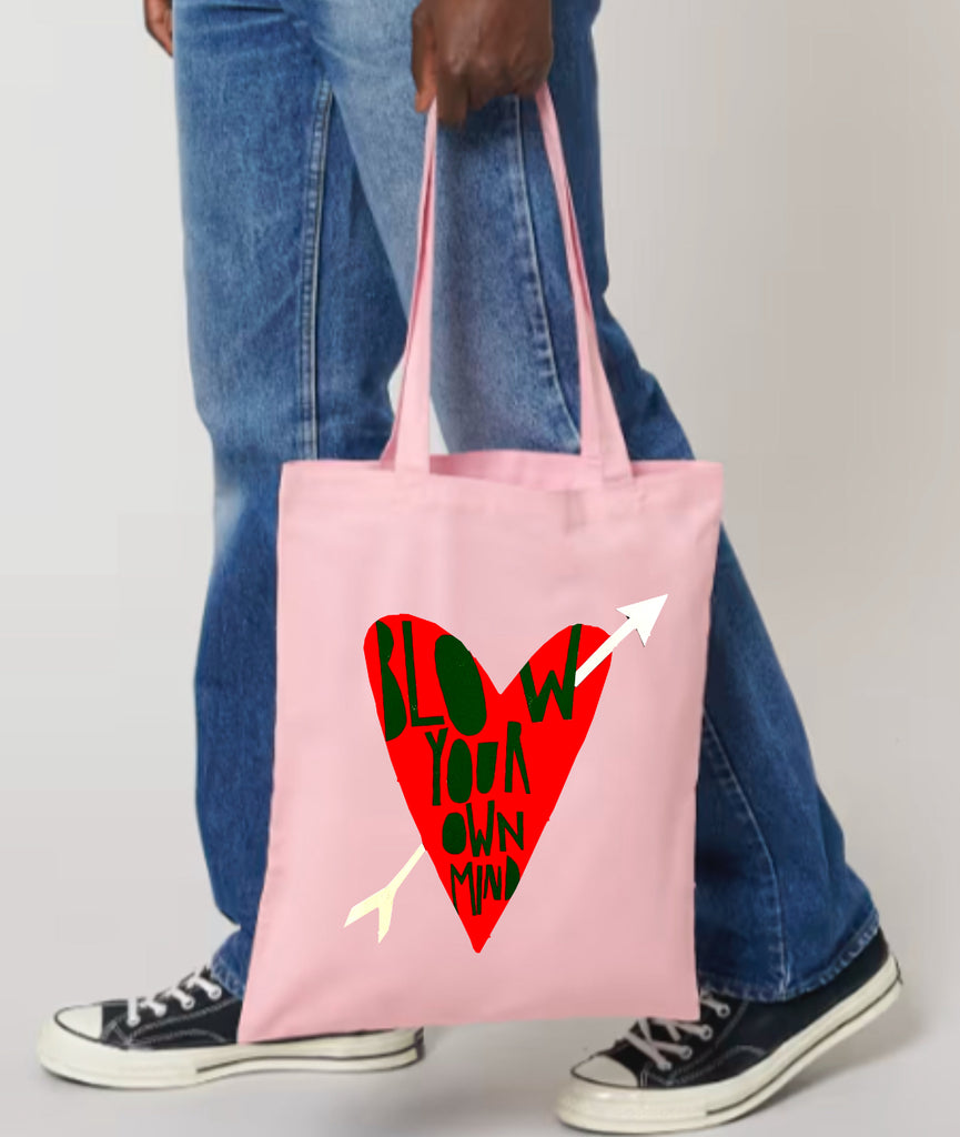 BLOW YOUR MIND // Pink Tote Bag // limited Edition