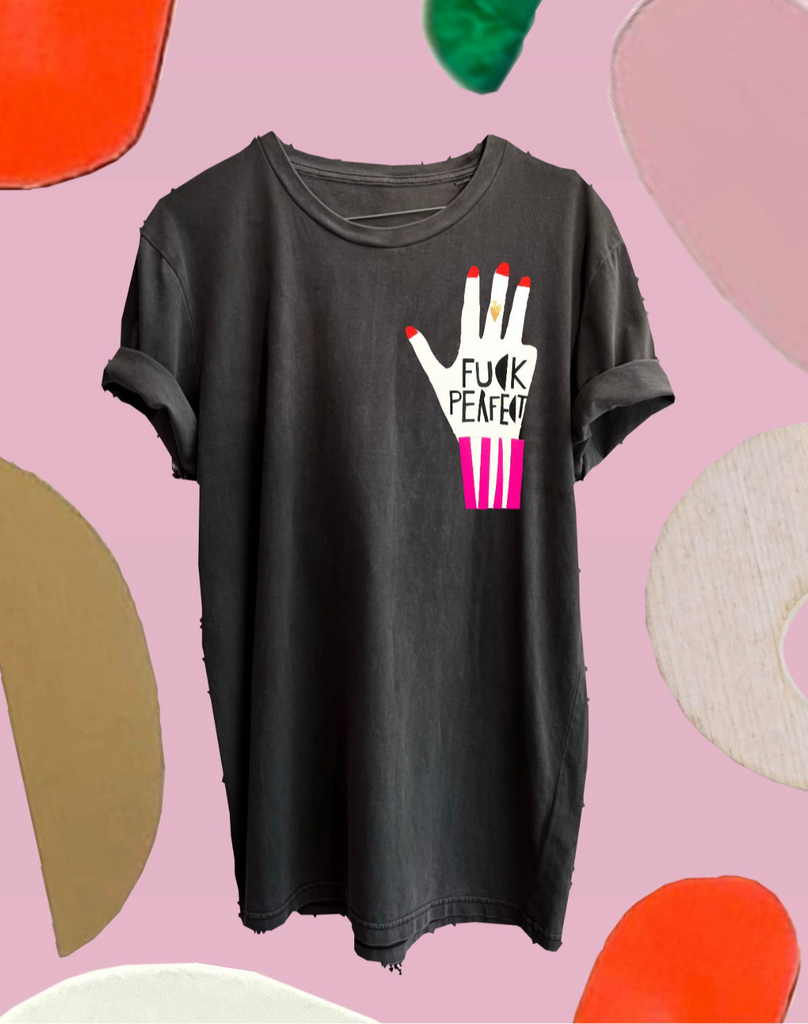 BRAND NEW // FU** PERFECT T-Shirt // dyed black // LAST Drop 2025 // Limited Edition