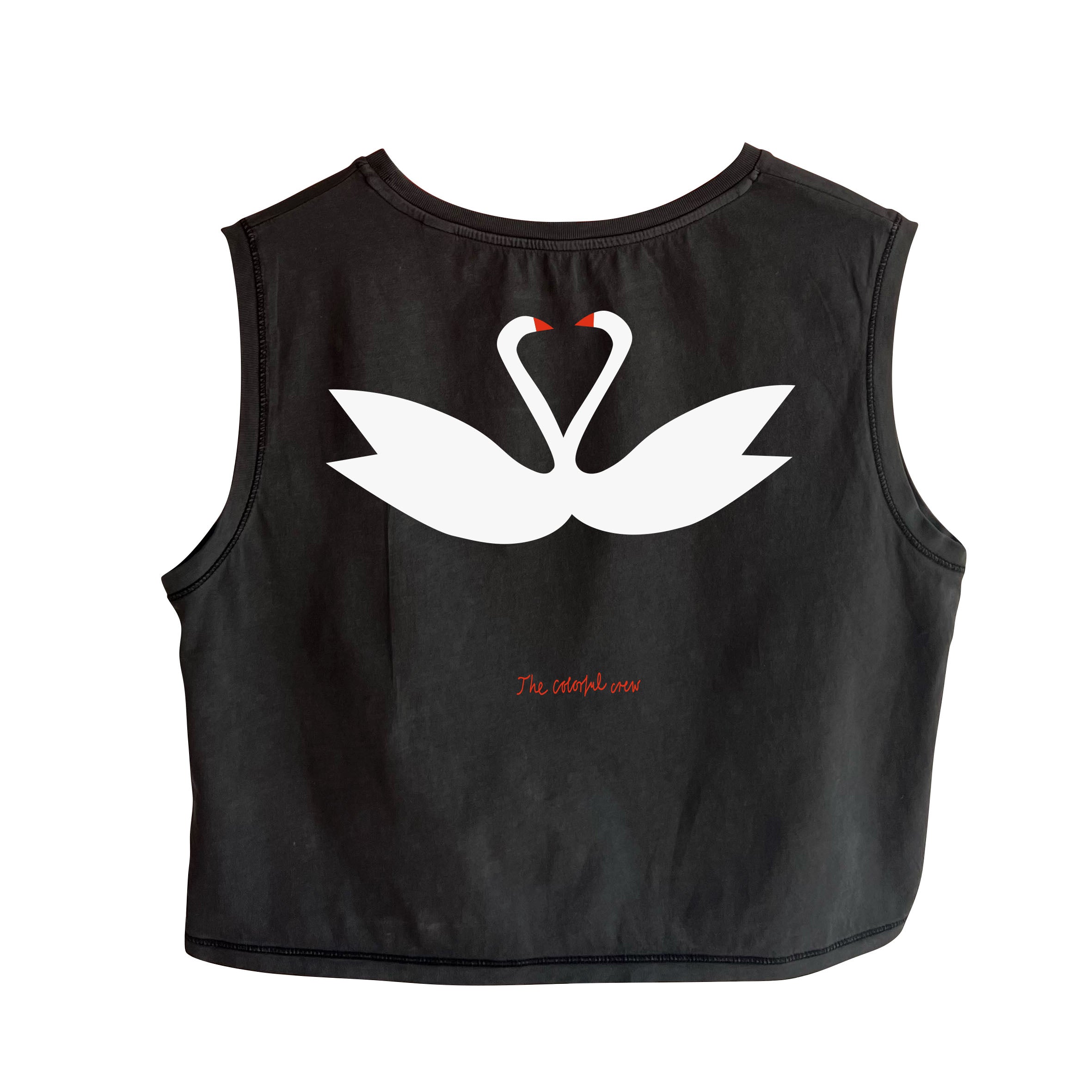 BRANDNEW // ON CONNECTION Yoga Tank Top // dyed black