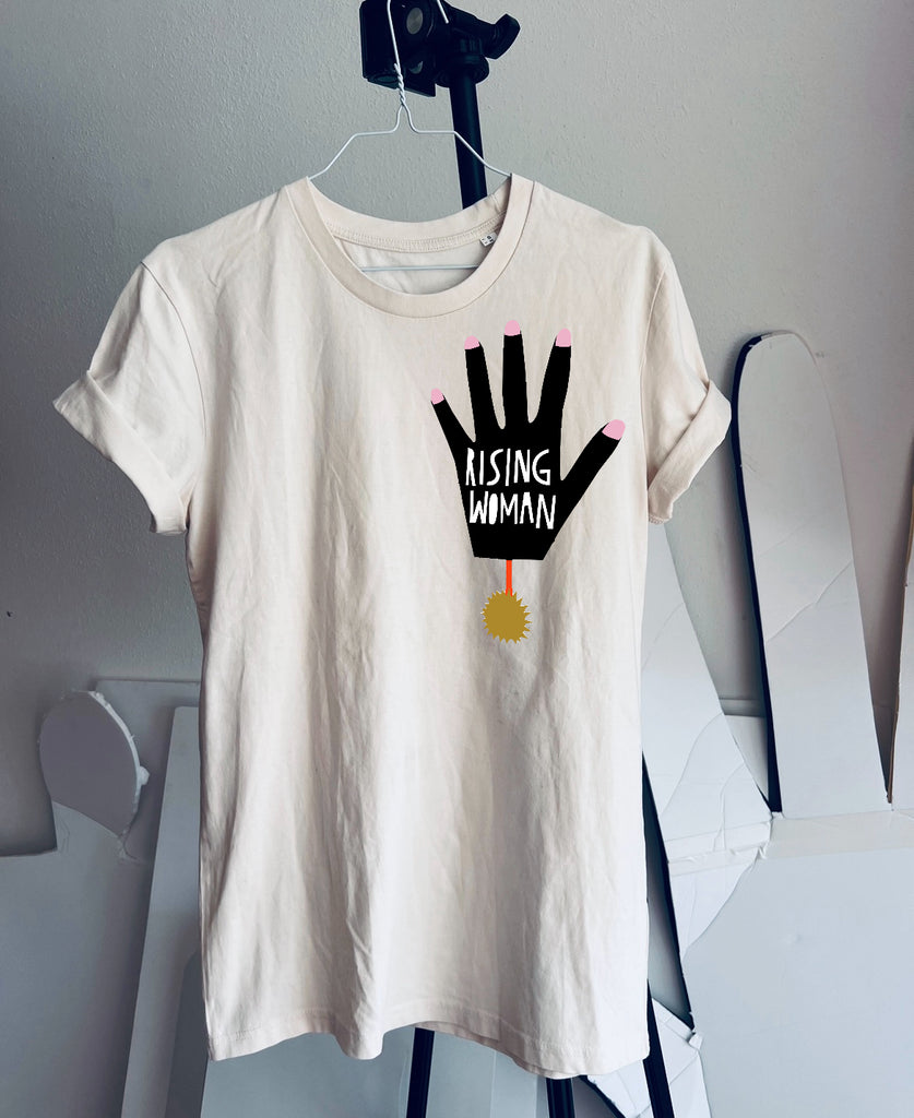 SALE // VINTAGE WHITE // RISING WOMEN T- SHIRT