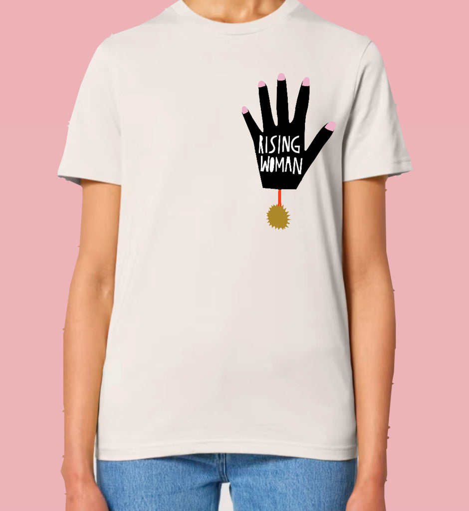 BRAND NEW // VINTAGE WHITE // RISING WOMEN T- SHIRT