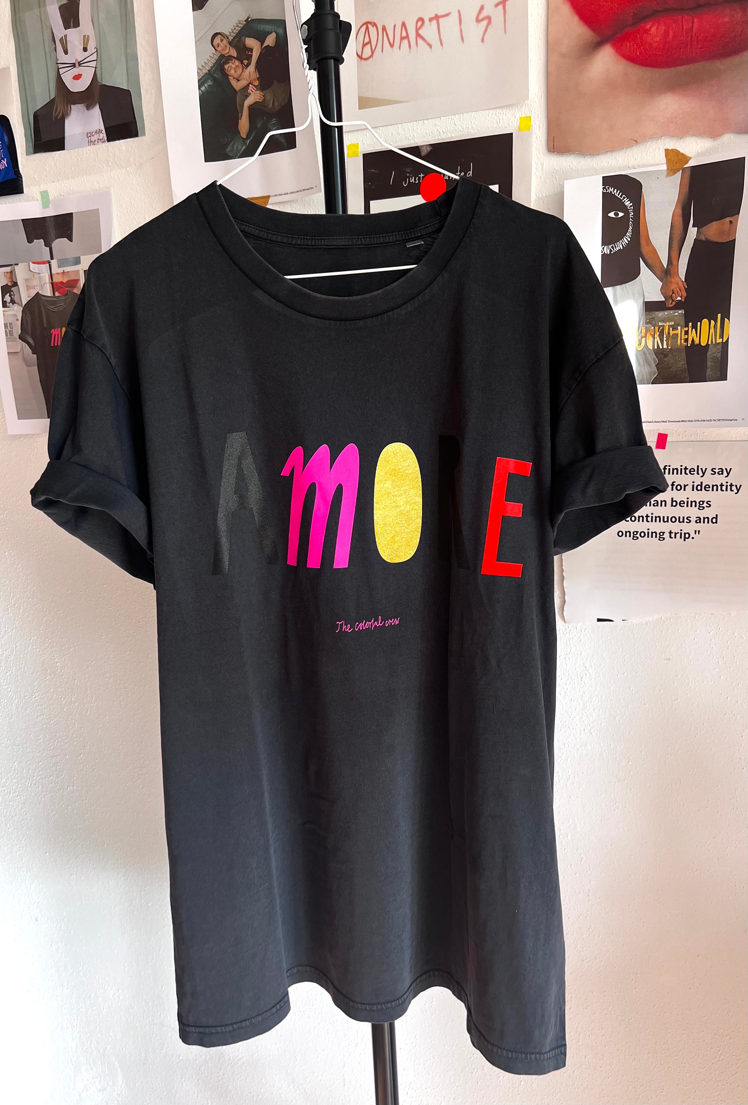 AMORE T-Shirt dyed black